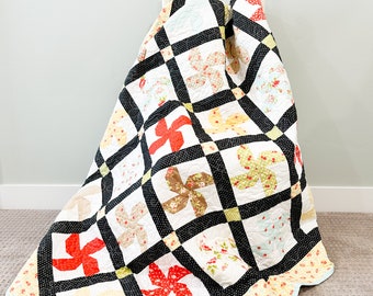 Pinwheels Pieced Quilt