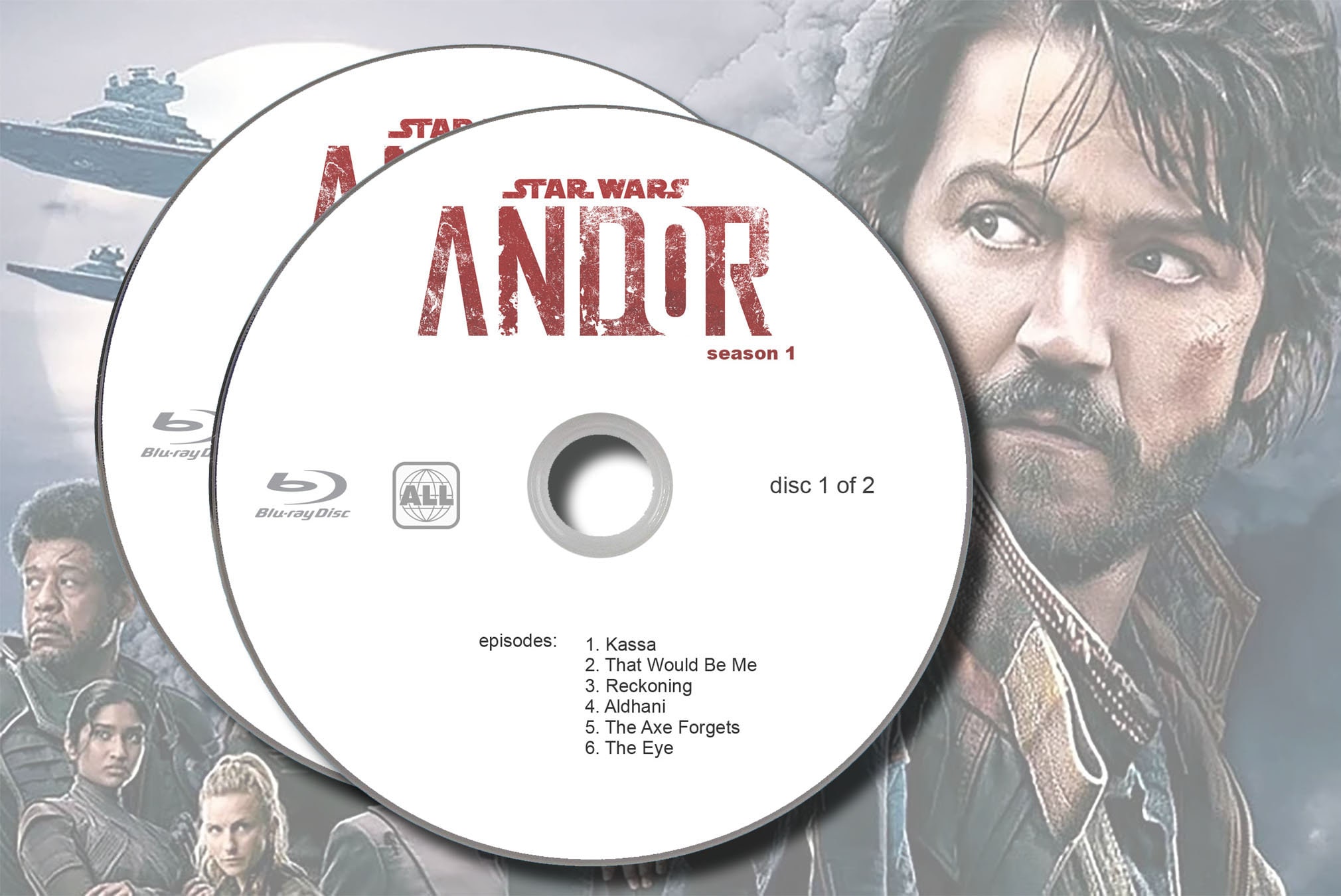Andor Bluray Complete Season TV Serie 2022 Star Wars Blu Ray - Etsy ...