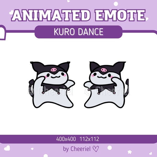 Kuro Dance Emote | Twitch | Discord Cute Bunny Plush Kurómi