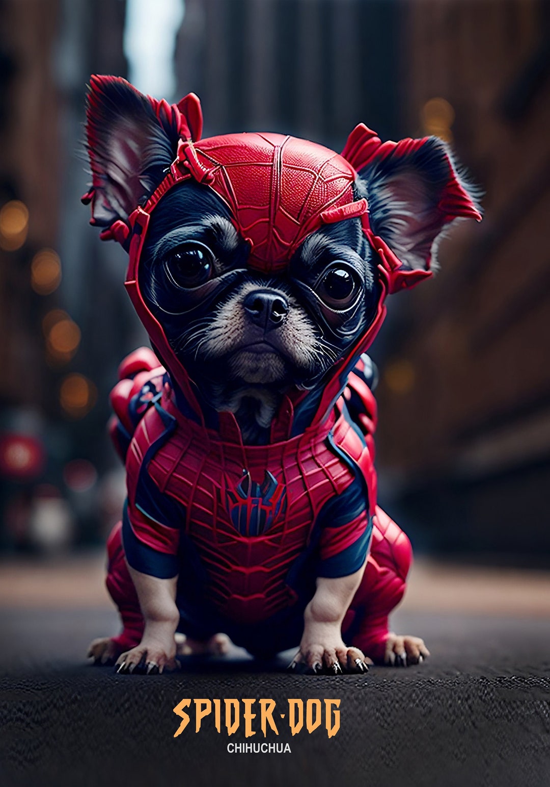 hi guys i love dogs — edit of my spiderpunk design