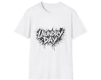 Laundry Day Metal Band Shirt, Funny Metalhead T-Shirt, Death Metal Parody Tee, Heavy Metal Gift, Hardcore Graphic Dark Humor