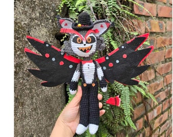 Muñeca Husker, muñeca de ganchillo personalizada del hotel Hazbin, peluche Husker, muñeca Lucifer, muñeca Charlie, regalo del día de la madre