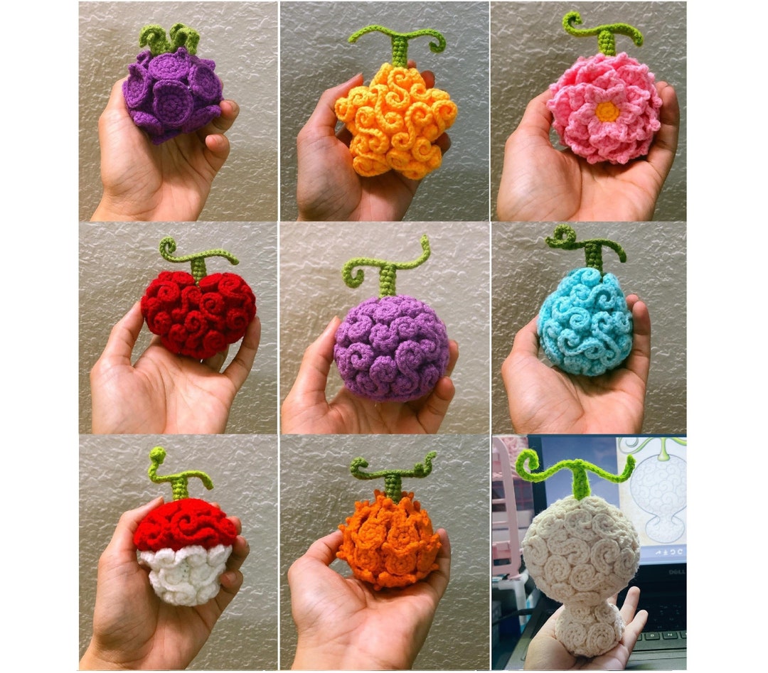 All Devil Fruit Crochet Devil Fruit Gomu Gomu No Mi Etsy Australia