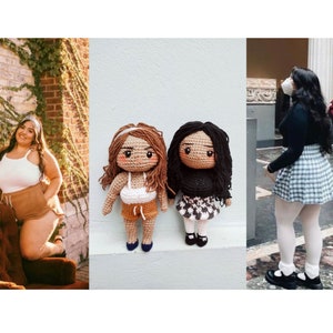 Custom Stuffed Crochet doll, Mini Look alike Doll, Personalized Gifts, Valentine gift, Halloween decoration, halloween dolls