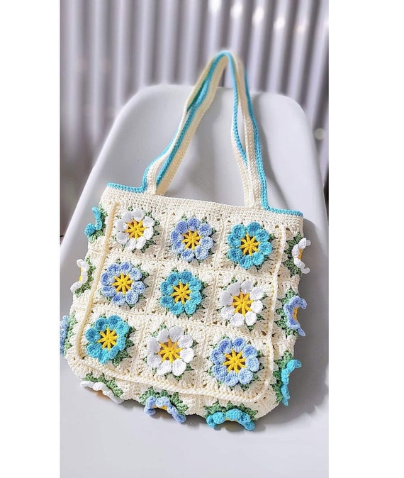 Carteras Tejidas Bolsas Tejidas A Gancho Con Fichas Bolsos Tejidos