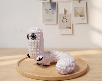 Brush Buddy Plush, Witch Hat Atelier Amigurumi, Fudemushi Crochet Toy, Chunky Velvet Anime Stuffed Animal, Cute Magical Bug Plushie