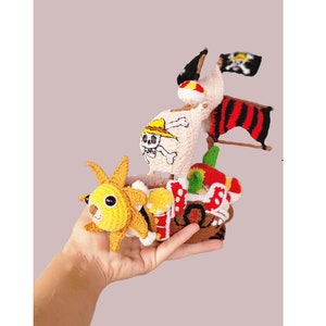 Miniature Going Merry Ship in a Bottle, Miniature Pirates Ship, Anime  Pirates Ship 