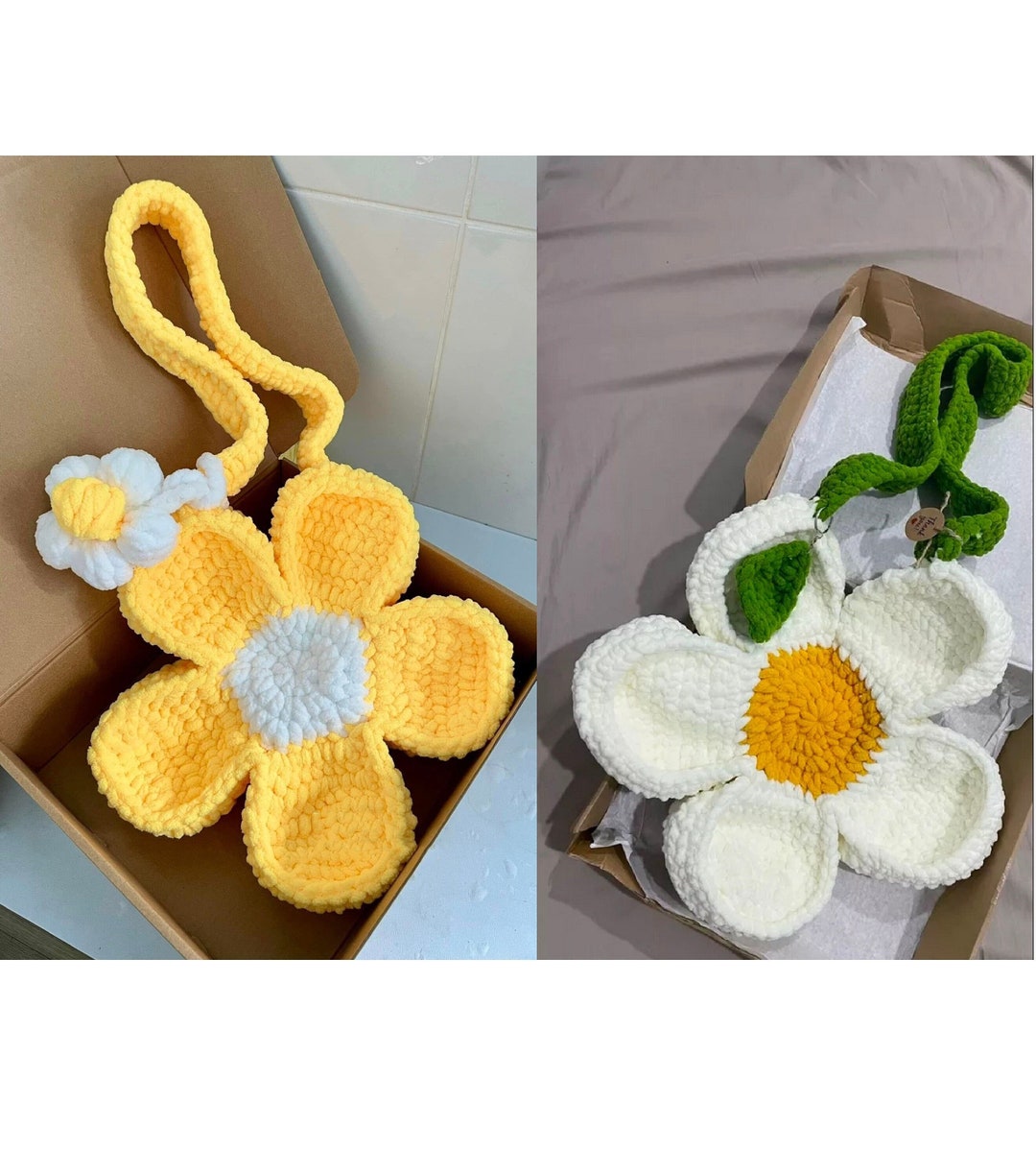 Crochet Handmade Shoulder Bag, Flower Bag, Beautiful Cute Bloom Bag