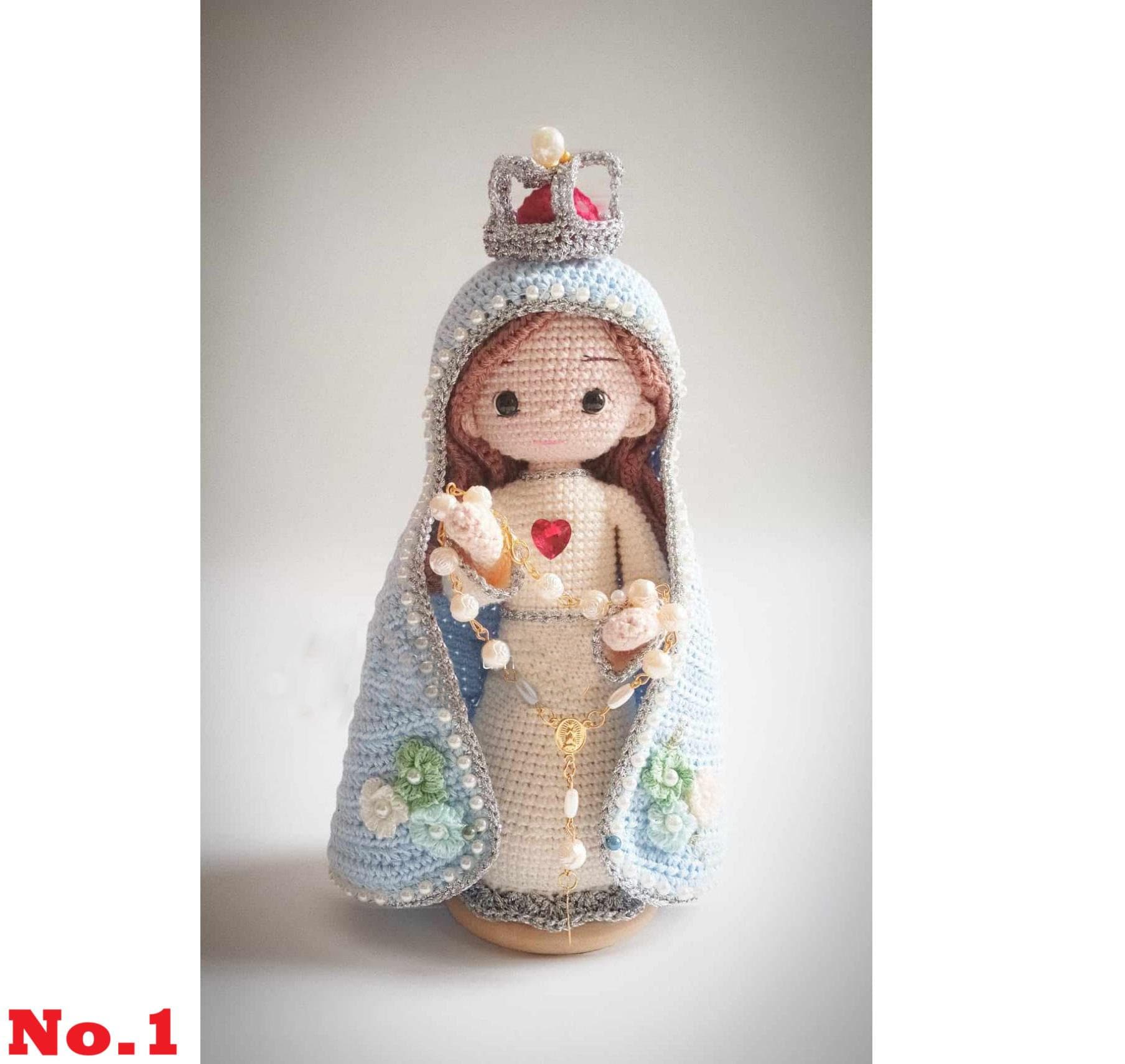 Blessed Mother Doll, Blessed Virgin Maria Mother, Catholic Doll Set, mother day gift, easter gift