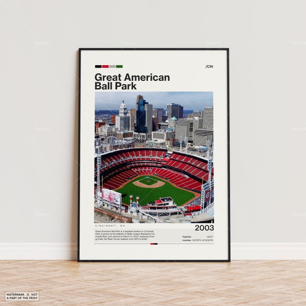 Cincinnati Sports Stadium Etsy