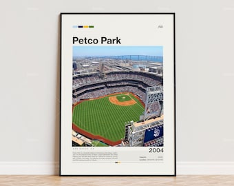 Petco Park Poster, San Diego Padres Poster Print, MLB Stadium Poster, Sports Poster,  Mid Century Modern, Baseball Fan Gift Print