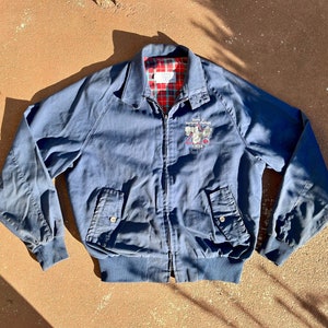 New mens superdry winter longhorn harrington jacket navy best sale