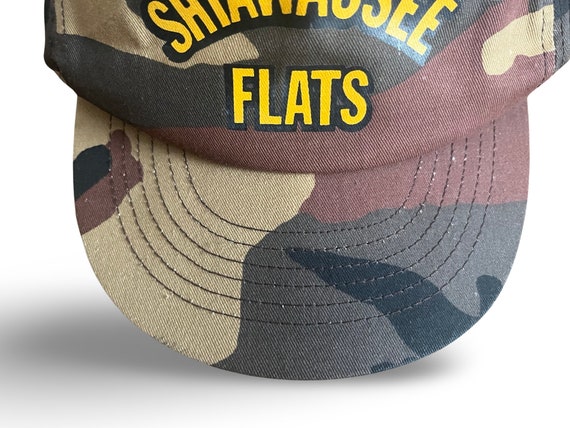 Vintage 1980s Woodland Camo Trucker Hat, Shiawass… - image 7