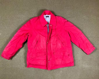 VTG IRISH SETTER Mahogany Puffer Quilted Jackets Coats Zipper