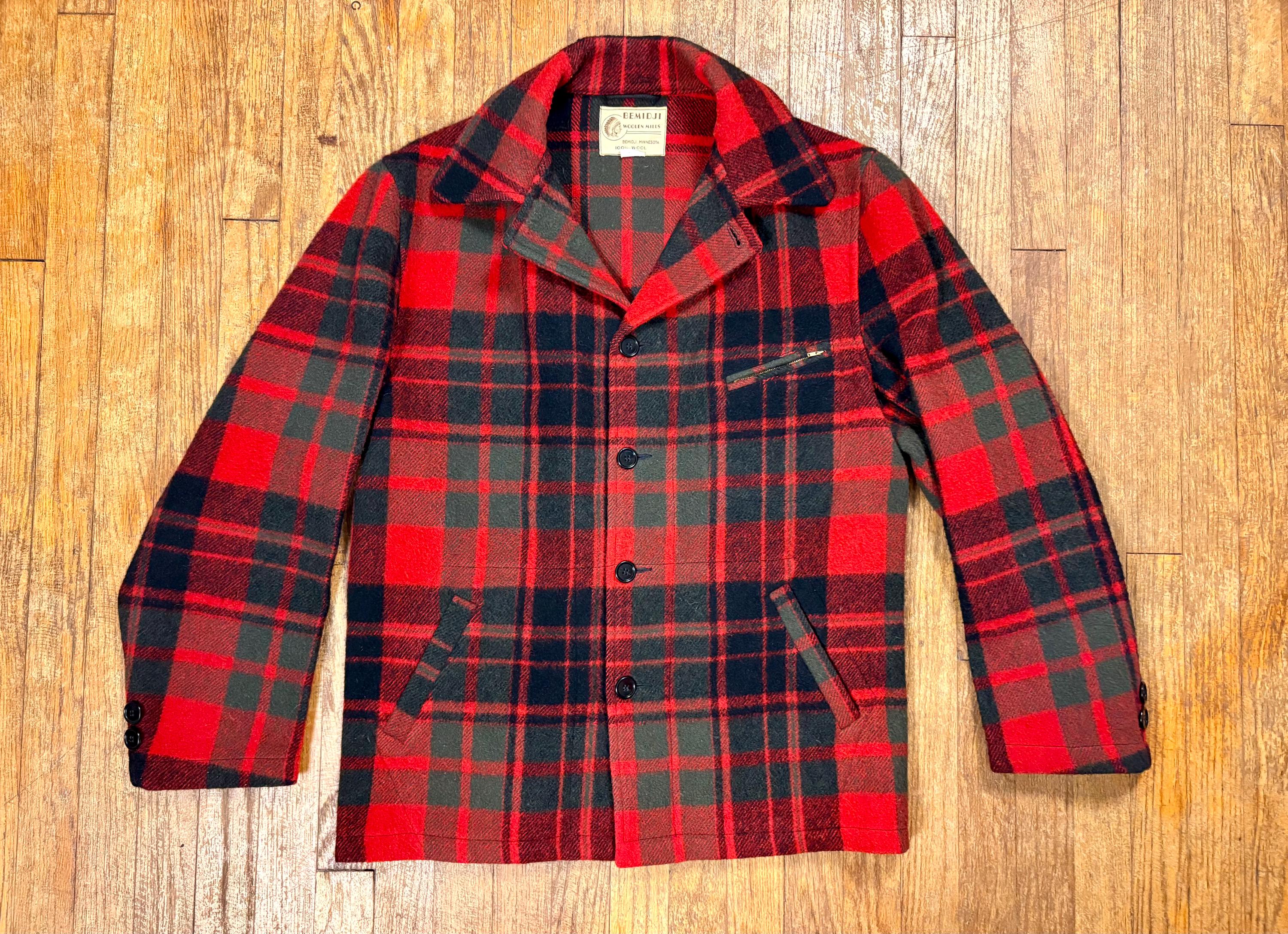 BEMIDJI WOOLEN MILLS チェック柄ウールジャケット L 中古・古着通販】BEMIDJI WOOLEN MILLS (ベミジウーレンミルズ