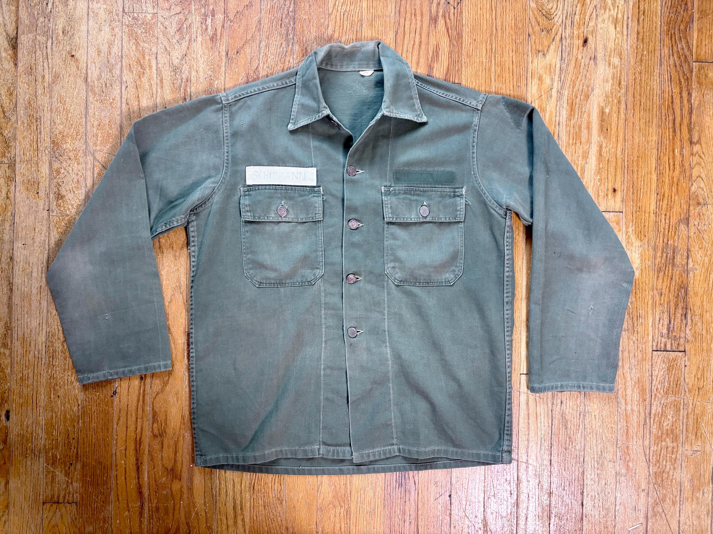 Vintage 1950s M1947 U.S. Army OG-107 Fatigue Jacket , Size Medium 