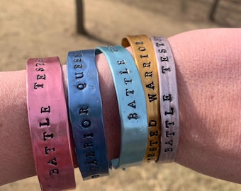 Knitting needle bracelet battle tested warrior queen