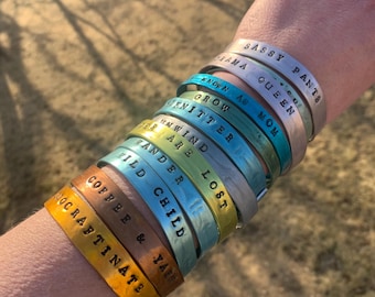 knitting needle bracelet bangle