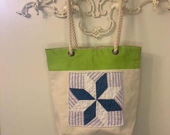 Quilt tote bag Star tote