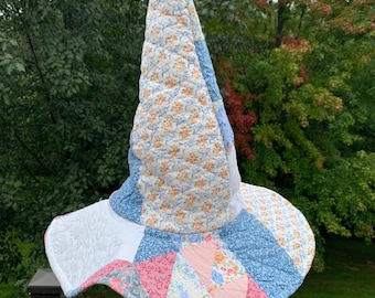 Handmade quilt  witch hat