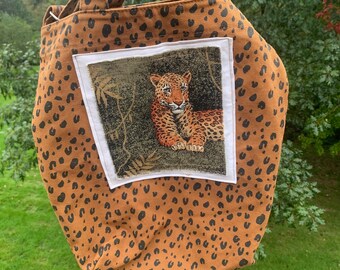 Cheetah print tote bag cheetah purse