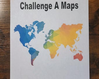 Challenge A Debate Cartography World Maps Packet Printable PDF