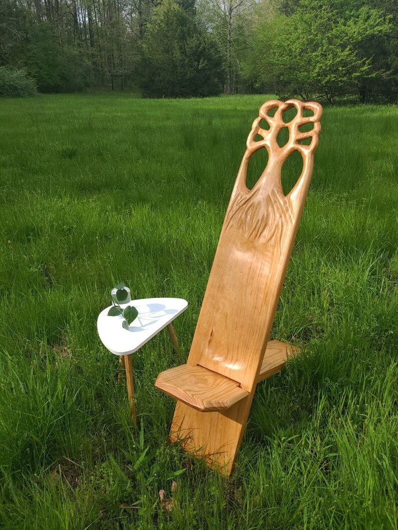 Hand Carved Stargazing Chair, Viking Chair, the Tree Chair Etsy