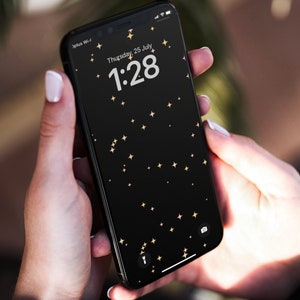 Star Phone Wallpaper, iPhone background , Starry night wallpaper, Sparkle phone Background, iPhone wallpaper, Aesthetic Lockscreen
