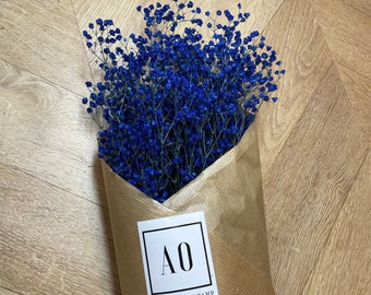 Gypsophile Bleu 100g - Stabilisée - dispo en plusieurs couleurs - pour composer vous même vos bouquets, diy