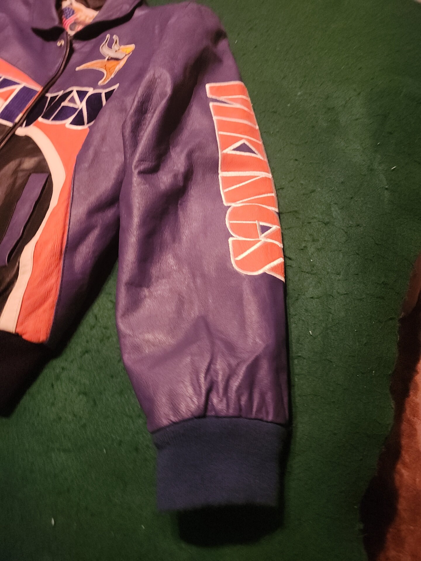 Minnesota Vikings Jeff Hamilton Leather Jacket - Etsy