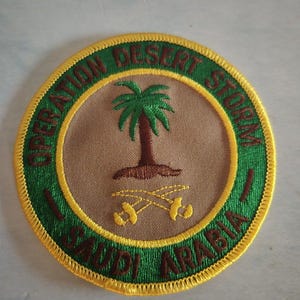 Vtg. Operation Desert Storm Saudi Arabia Patch (Y-9)