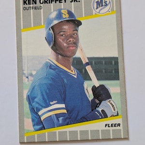 Zeldzame Ken Griffey 1990 Fleer BB-foutkaart. #548.   Verkeerde geboorteplaats!   Mis deze niet. Geprijsd voor snelle verkoop!