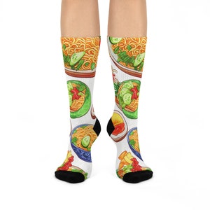 Ramen Socks, Cushioned Crew Socks