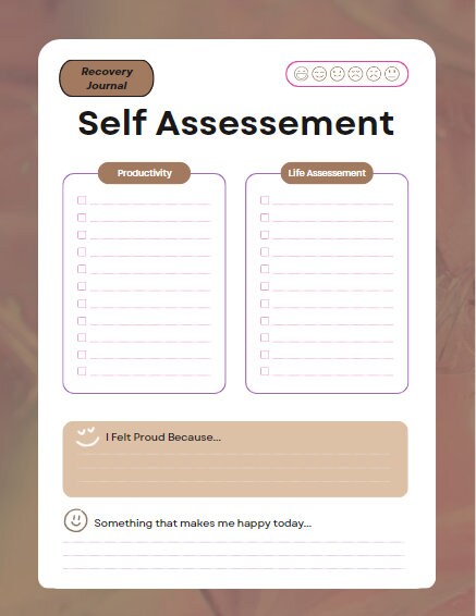 Printable Motivational Recovery Journal One Day at a Time - Etsy