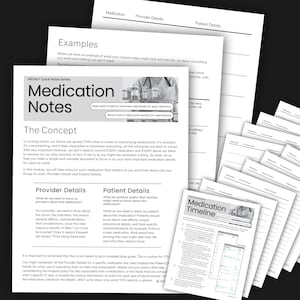 Medication Quick Note Template and Guide | Nurse | Student | Instructor | MEGALY