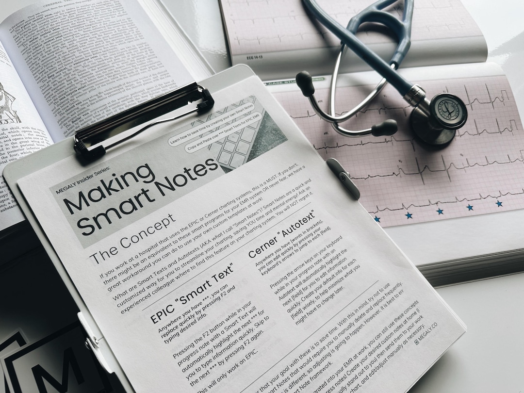 Smart Notes Guide and EPIC Templates Nurse Student Instructor MEGALY - Etsy