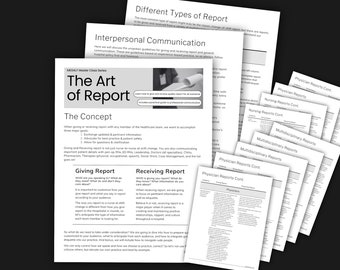 So geben Sie den Report der Meisterklasse | Pflegerin | Schüler | Ausbilder | GRÖSSE