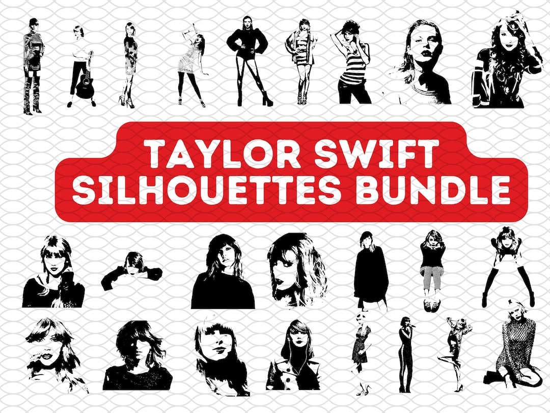 Taylor Swift Silhouettes Bundle 38 Different Designs Taylor Etsy