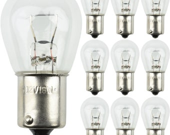 Diximus Pack of 10 Bulbs 1141 S8 Low Voltage Landscape Light Bulbs 12V 18W BA15s Bayonet