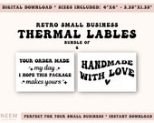 your order made my day digital design for thermal printer, handmade with love digital design for thermal printer, retro digital bundle
