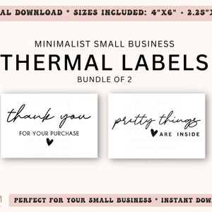 thank you for your purchase digital design for thermal printer, pretty things are inside digital design for thermal printer