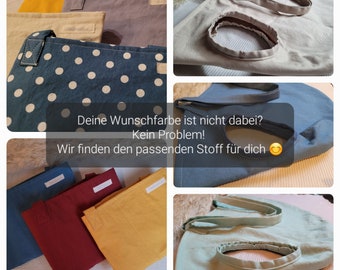 Deine Wunsch-Wiegetasche / Wiegetuch für Hebammen aus besonders weichem und hautfreundlichem Fahnentuch - Wähle deine Farbe