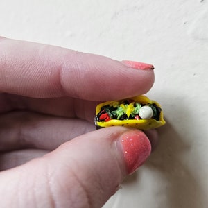 Taco Brooch Pin // Handmade Mexican Food Brooch Pin // Gifts for Foodies and Chefs // Lightweight & Realistic Food Enamel Pins