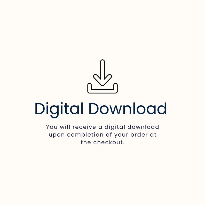 Digital Download icon graphic explaining that buyers receive an instant download of the Summerween coloring pages PDF upon checkout completion.