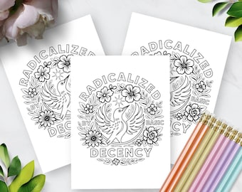 Progressive Coloring Page Social Justice Activity Equality Coloring Sheet Activist Self Care Printable