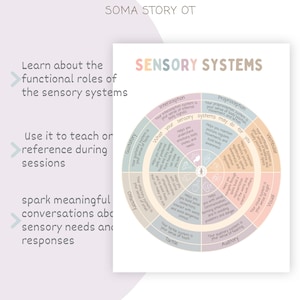 Sensory Systems Wheel Poster: Occupational Therapy, Sensory Processing (PDF Download) image 2