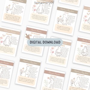 Tarjetas de movimiento para terapia somática; ejercicios somáticos para la conciencia interoceptiva y la regulación del sistema nervioso (descarga en PDF) imagen 5