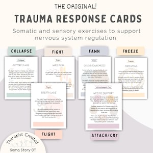 トラウマ反応のための身体運動カード：対処スキル、神経系調整（PDFダウンロード）