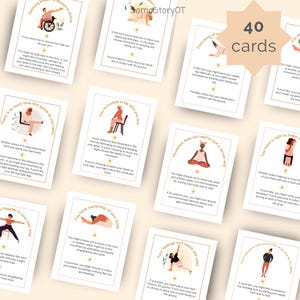 Juego de tarjetas de yoga con enfoque en el trauma; actividad con enfoque en el trauma para la sanación y la regulación del sistema nervioso (descarga en PDF) imagen 6
