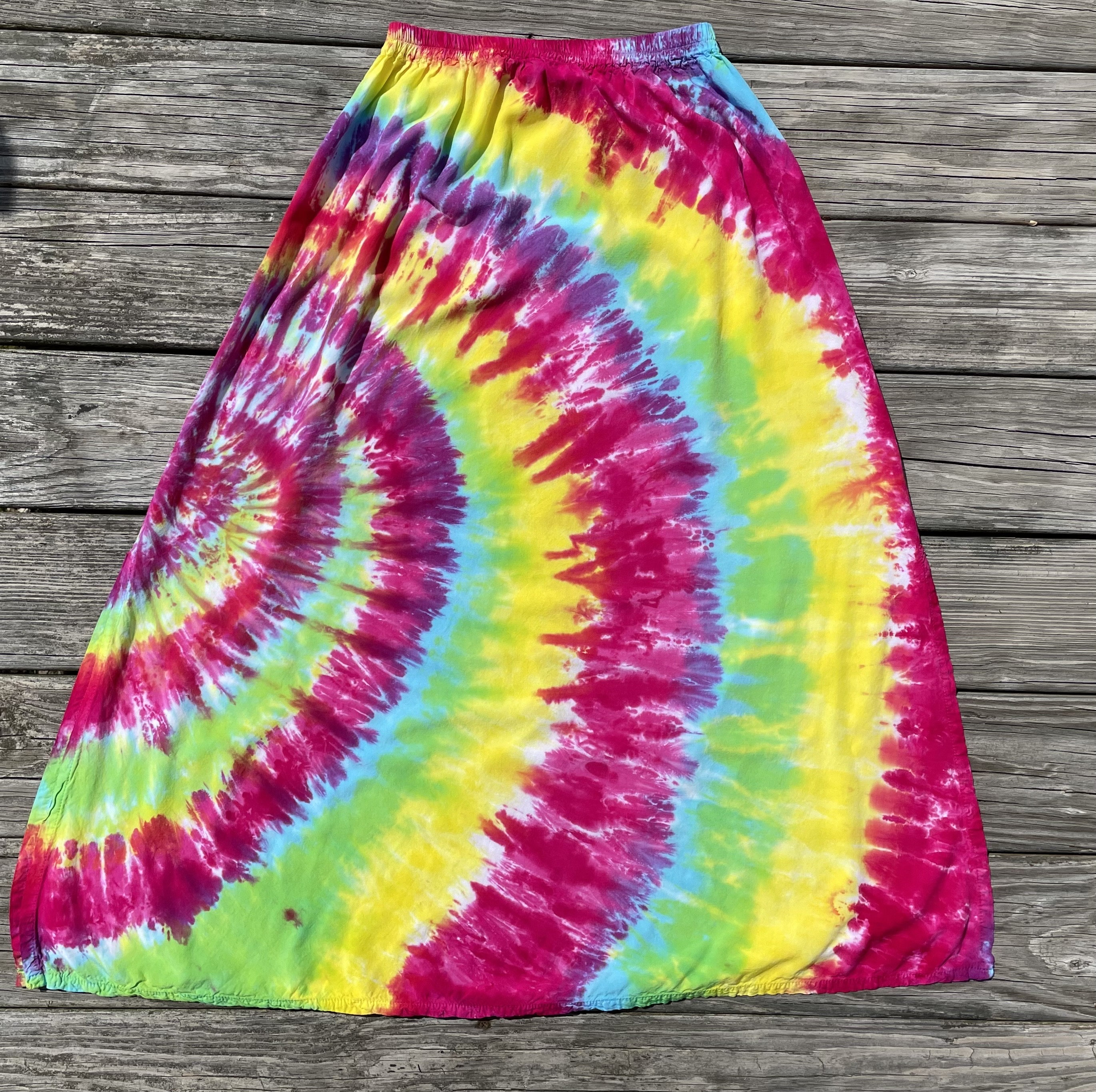 Tie Dye Maxi Skirt Women's Small